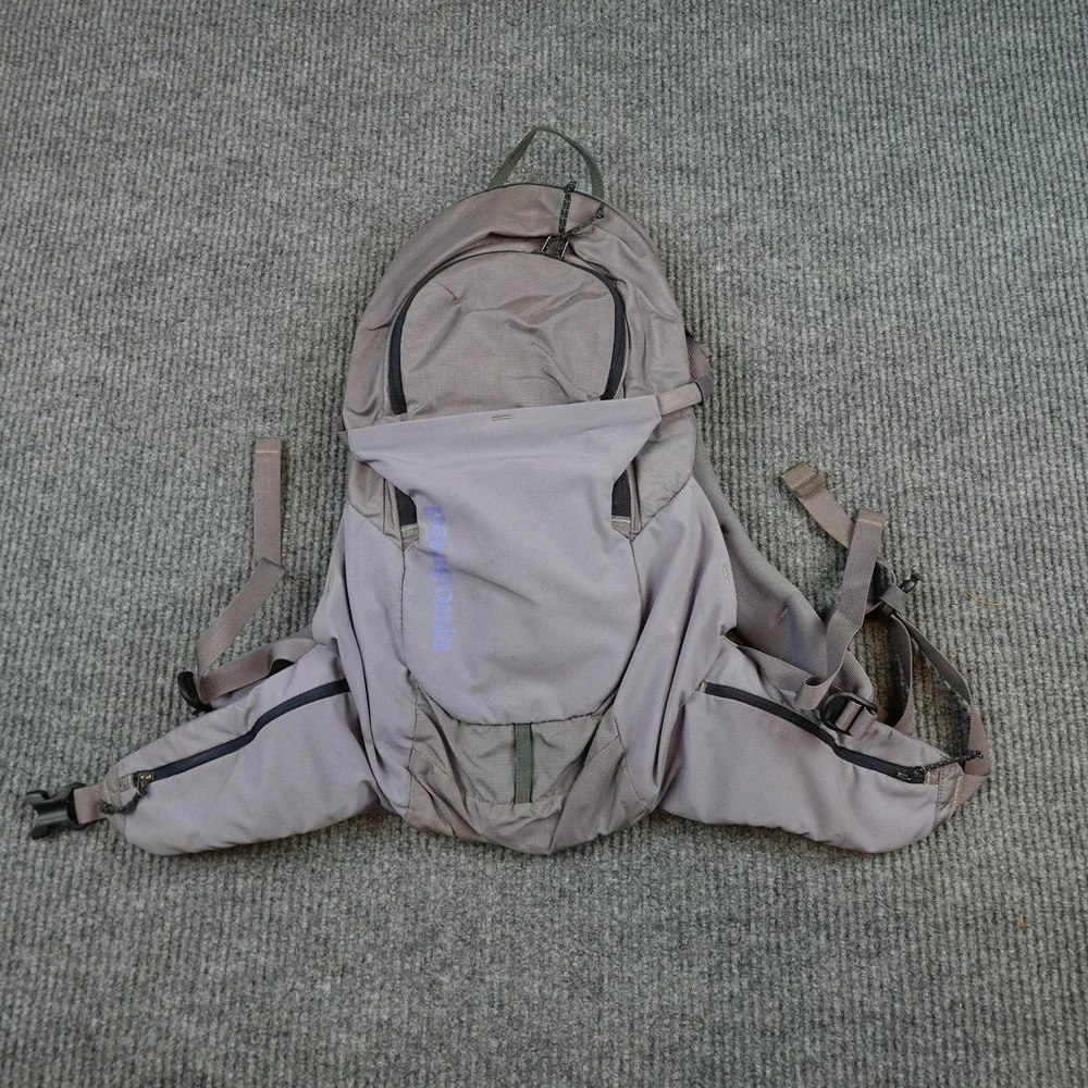 Patagonia Nine Trail Pack 14L Backpack XL Gray Nylon Hiking Hip Belt 48411